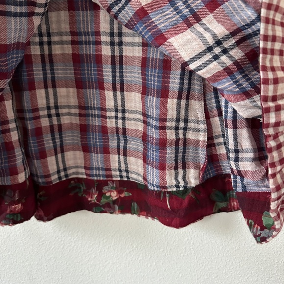 Vintage Y2K April Cornel Damask Print Pleat Front Dress Medium Maxi - Picture 2 of 14